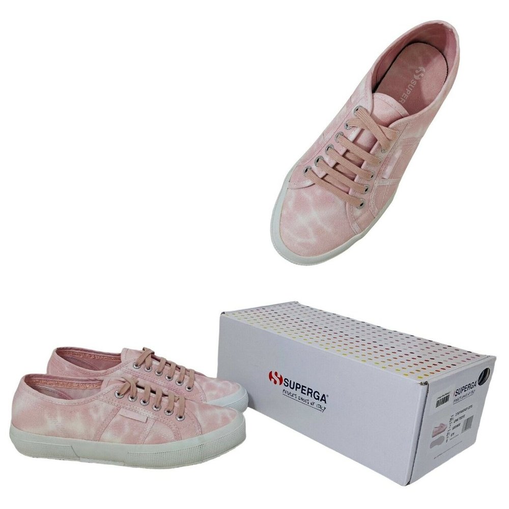 SUPERGA Women's Size‎ 8,5 Pink Tie Dye Fantasy Cotu Sneaker 2750 Shoes NIB